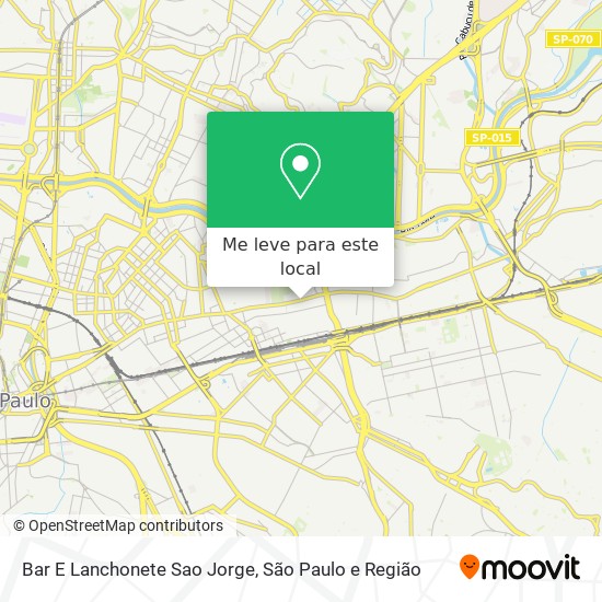 Bar E Lanchonete Sao Jorge mapa