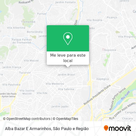Alba Bazar E Armarinhos mapa