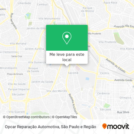 Opcar Reparação Automotiva mapa