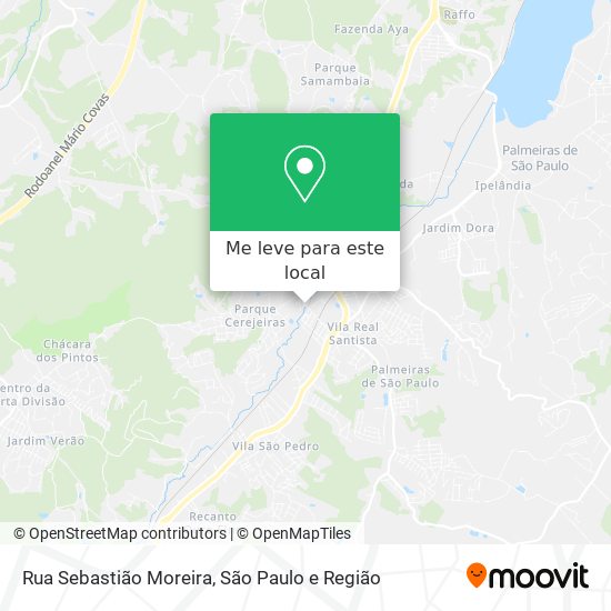 Rua Sebastião Moreira mapa