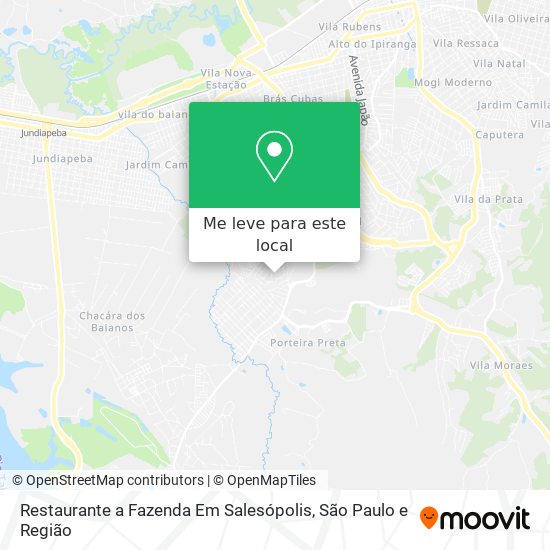 Restaurante a Fazenda Em Salesópolis mapa