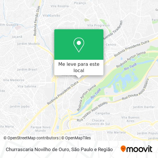 Churrascaria Novilho de Ouro mapa