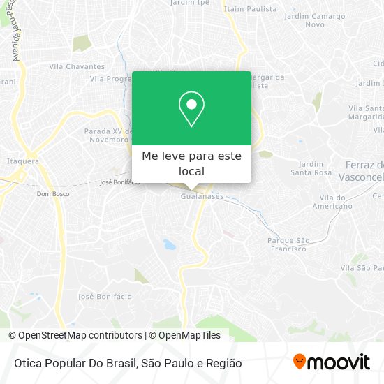 Otica Popular Do Brasil mapa