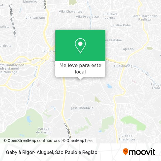 Gaby à Rigor- Aluguel mapa