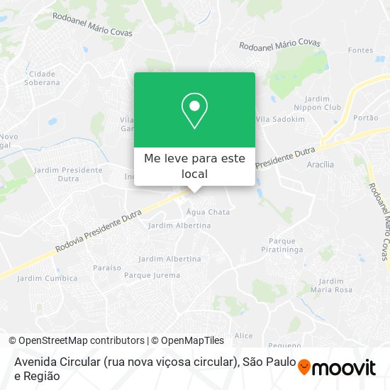 Avenida Circular (rua nova viçosa circular) mapa