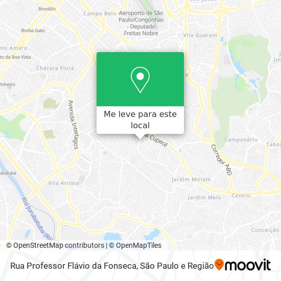 Rua Professor Flávio da Fonseca mapa