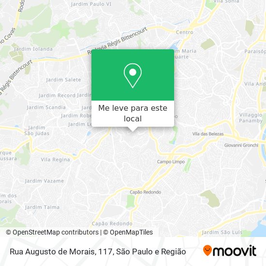 Rua Augusto de Morais, 117 mapa