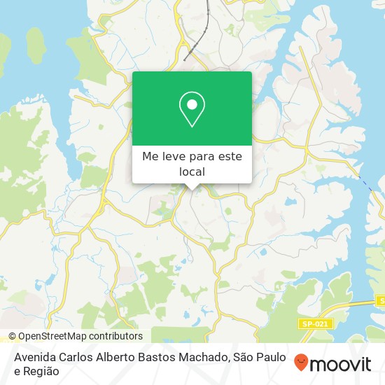 Avenida Carlos Alberto Bastos Machado, Grajau São Paulo-SP mapa