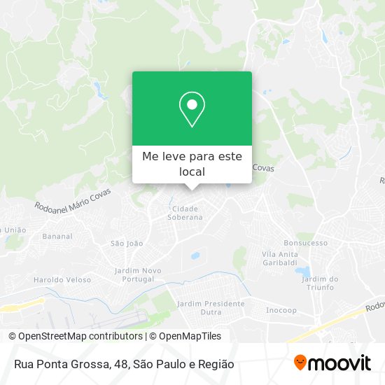 Rua Ponta Grossa, 48 mapa