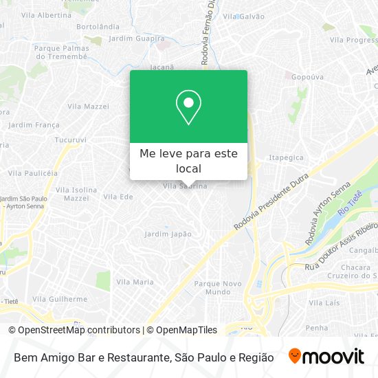 Bem Amigo Bar e Restaurante mapa