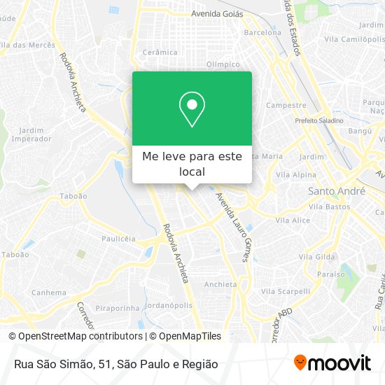 Rua São Simão, 51 mapa