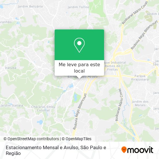 Estacionamento Mensal e Avulso mapa