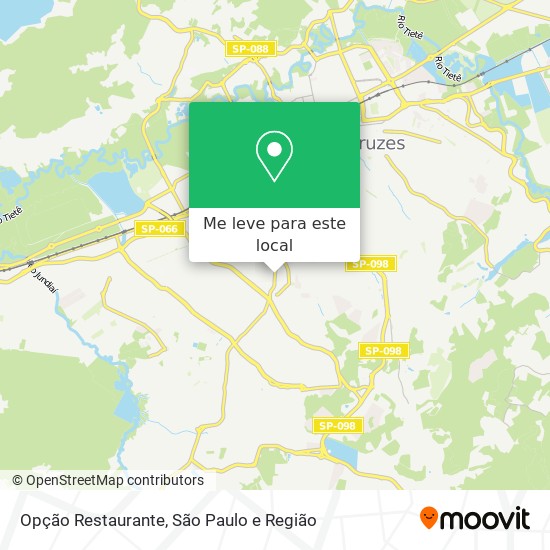 Opção Restaurante mapa