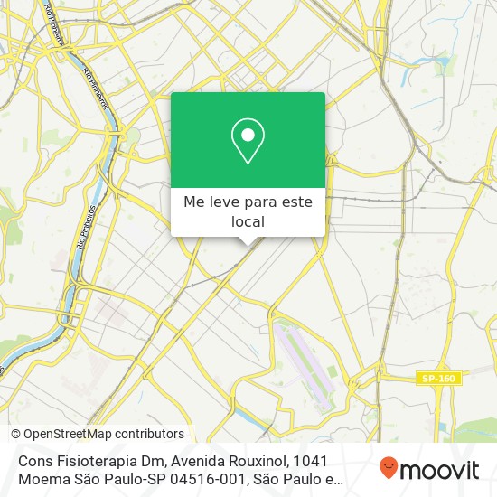 Cons Fisioterapia Dm, Avenida Rouxinol, 1041 Moema São Paulo-SP 04516-001 mapa