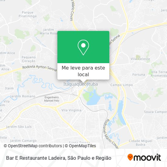 Bar E Restaurante Ladeira mapa