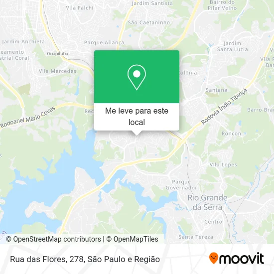 Rua das Flores, 278 mapa