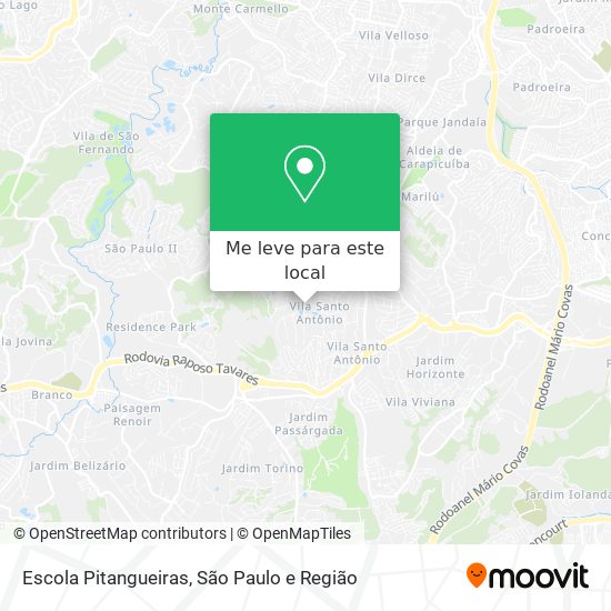 Escola Pitangueiras mapa