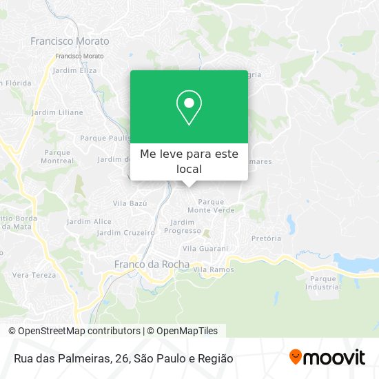 Rua das Palmeiras, 26 mapa