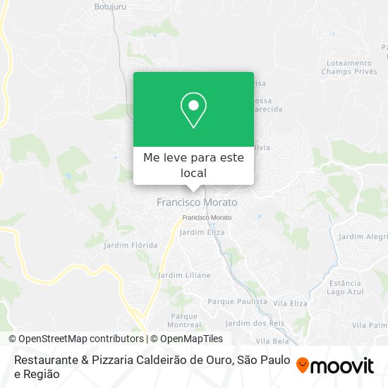 Restaurante & Pizzaria Caldeirão de Ouro mapa