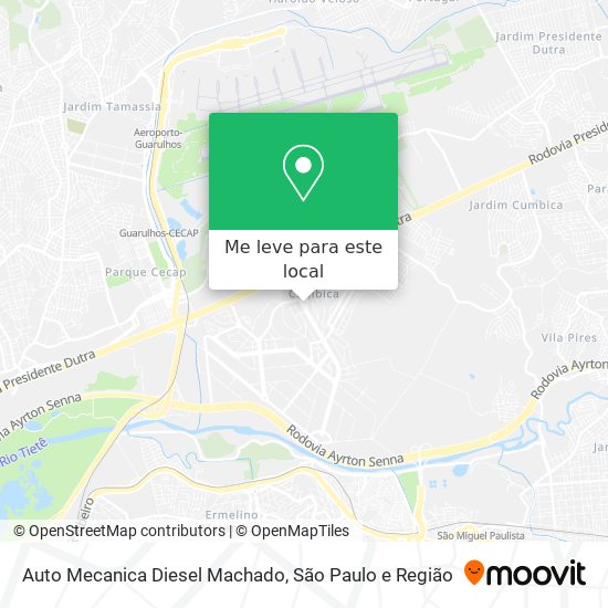 Auto Mecanica Diesel Machado mapa