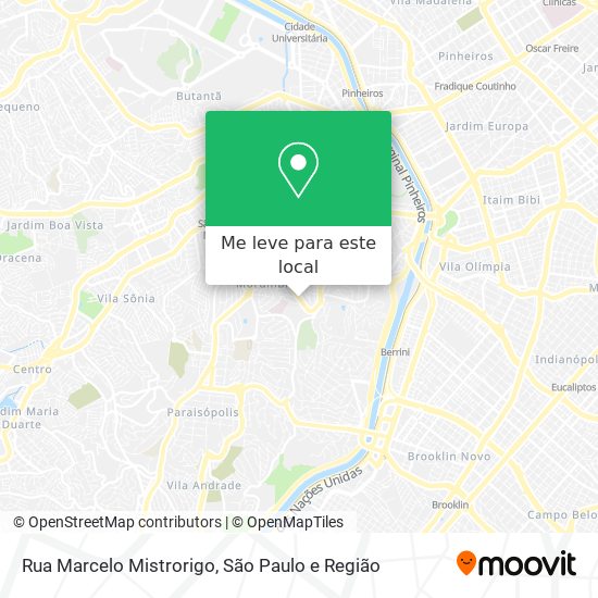 Rua Marcelo Mistrorigo mapa