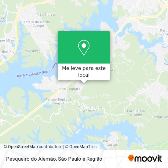 Pesqueiro do Alemão mapa