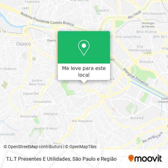 T.L.T Presentes E Utilidades mapa