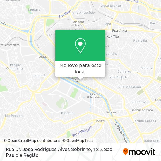 Rua Dr. José Rodrigues Alves Sobrinho, 125 mapa