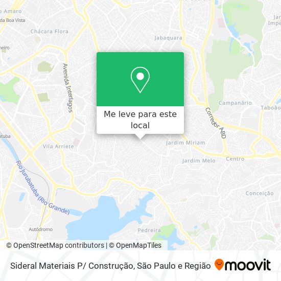 Sideral Materiais P/ Construção mapa