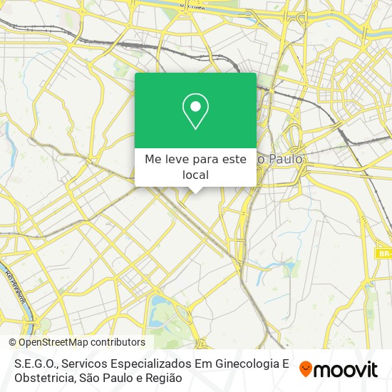 S.E.G.O., Servicos Especializados Em Ginecologia E Obstetricia mapa