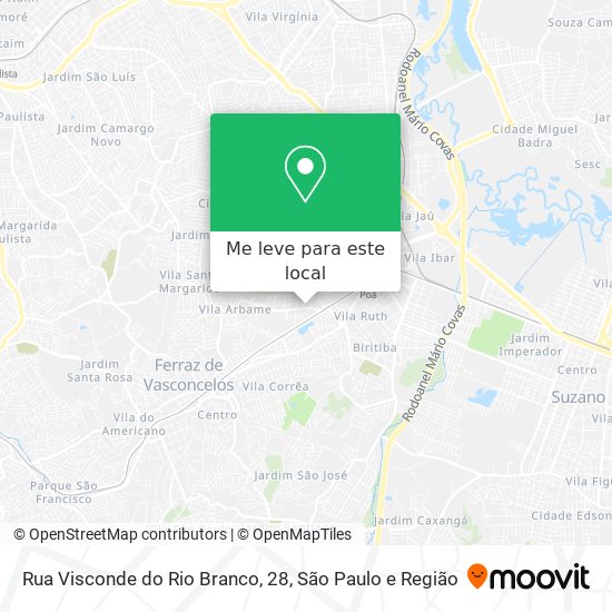 Rua Visconde do Rio Branco, 28 mapa