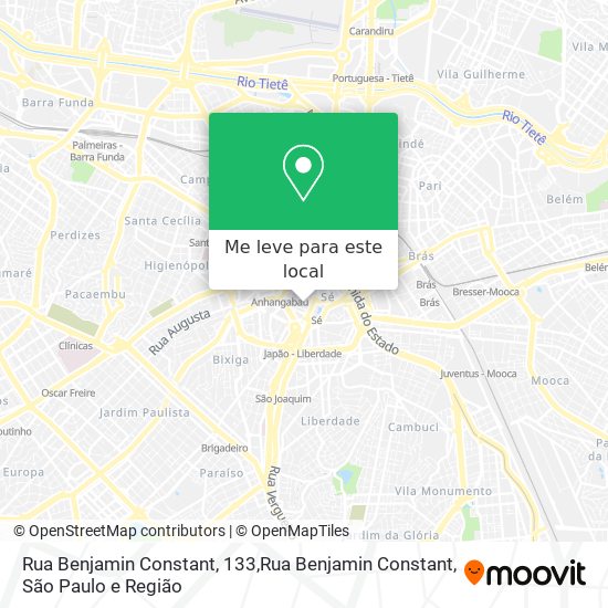 Rua Benjamin Constant, 133,Rua Benjamin Constant mapa