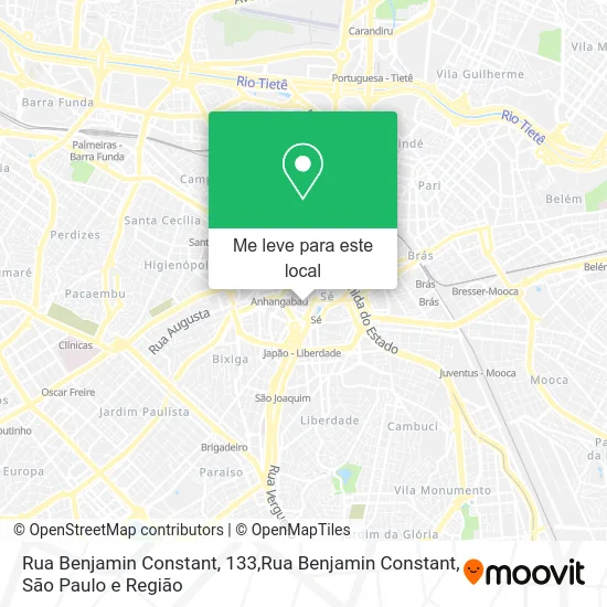 Rua Benjamin Constant, 133,Rua Benjamin Constant mapa