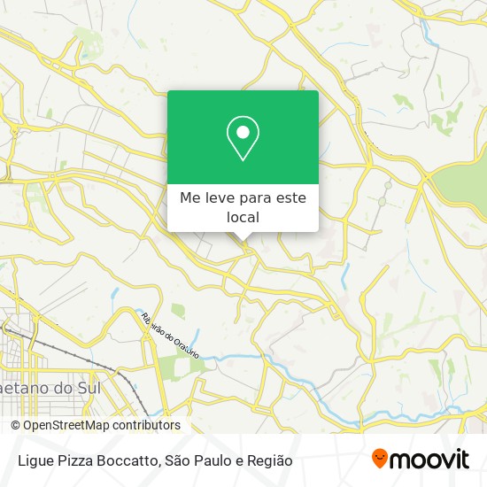 Ligue Pizza Boccatto mapa