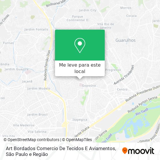 Art Bordados Comercio De Tecidos E Aviamentos mapa