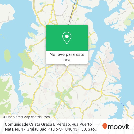 Comunidade Crista Graca E Perdao, Rua Puerto Natales, 47 Grajau São Paulo-SP 04843-150 mapa