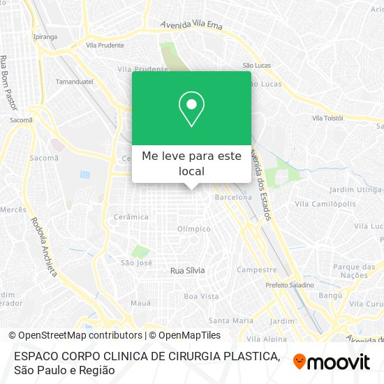 ESPACO CORPO CLINICA DE CIRURGIA PLASTICA mapa