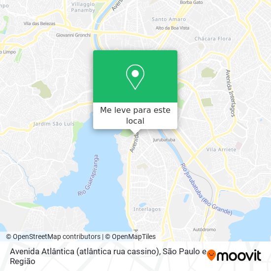 Avenida Atlântica (atlântica rua cassino) mapa