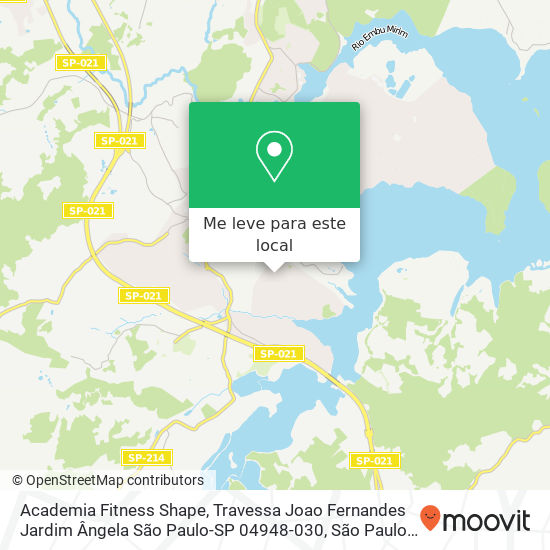 Academia Fitness Shape mapa