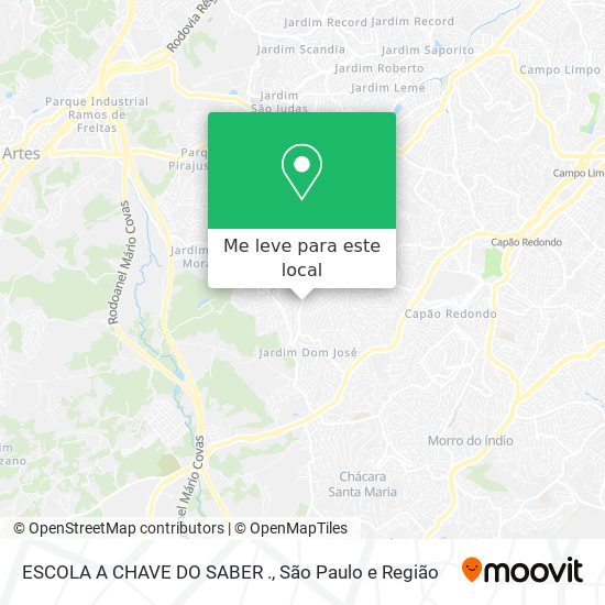 ESCOLA A CHAVE DO SABER . mapa