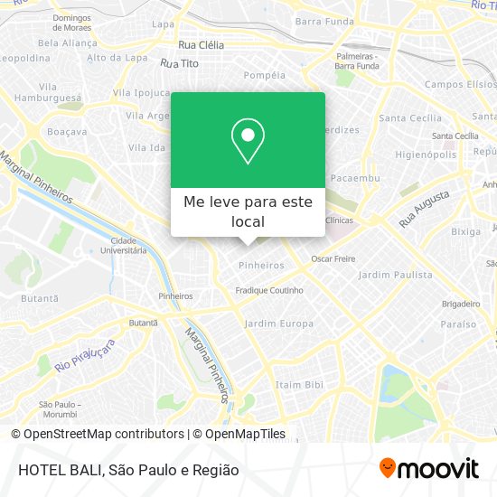 HOTEL BALI mapa
