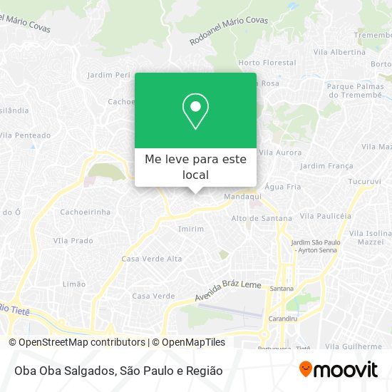 Oba Oba Salgados mapa