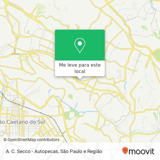 A. C. Secco - Autopecas, Avenida Vila Ema, 5217 Sapopemba São Paulo-SP 03281-001 mapa