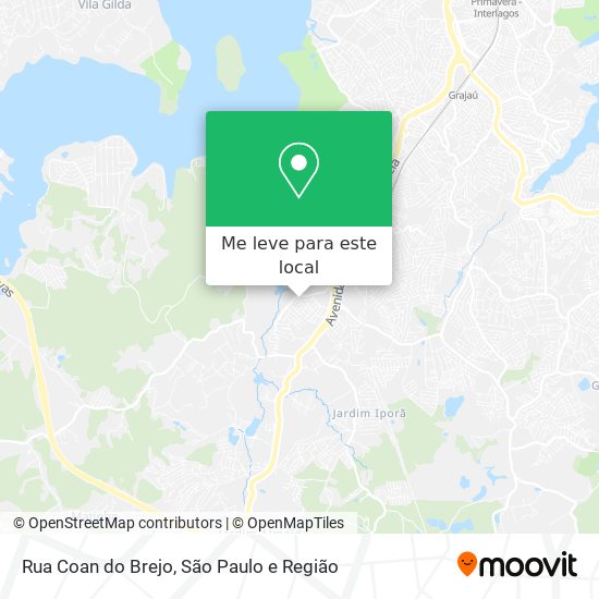 Rua Coan do Brejo mapa
