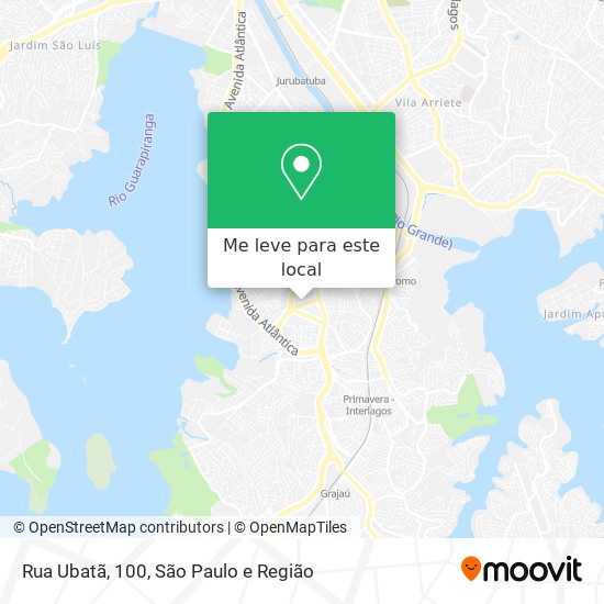 Rua Ubatã, 100 mapa