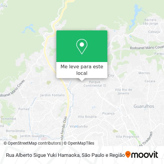 Rua Alberto Sigue Yuki Hamaoka mapa