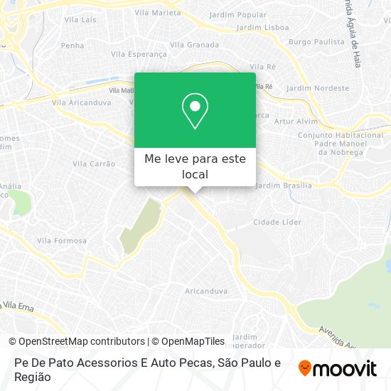 Pe De Pato Acessorios E Auto Pecas mapa