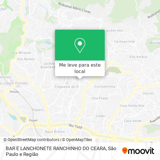 BAR E LANCHONETE RANCHINHO DO CEARA mapa