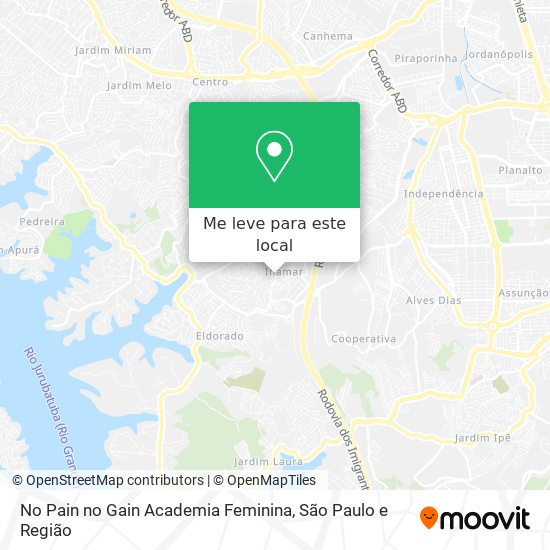 No Pain no Gain Academia Feminina mapa