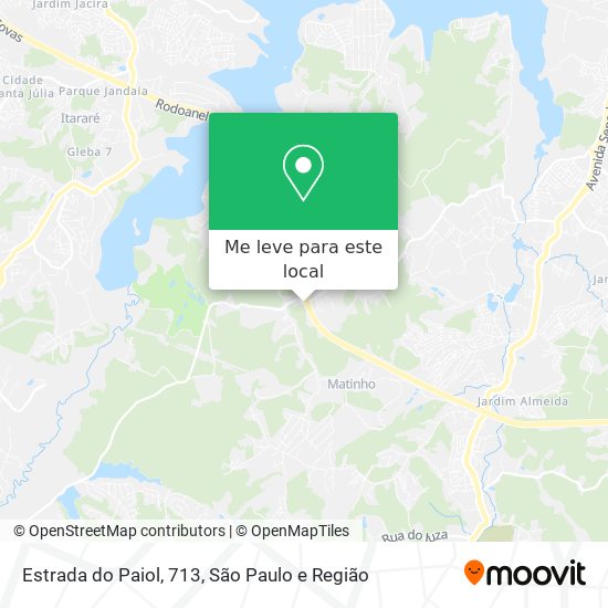 Estrada do Paiol, 713 mapa